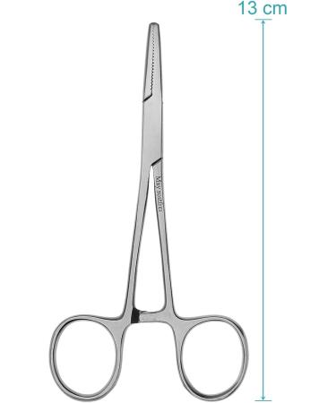 First Aid Bandage Scissors & Straight Clamp Set - Stainless Steel 11.5 cm & 13 cm - Essential Medical Tools for Home & Travel - Buy Online on GoSupps.com