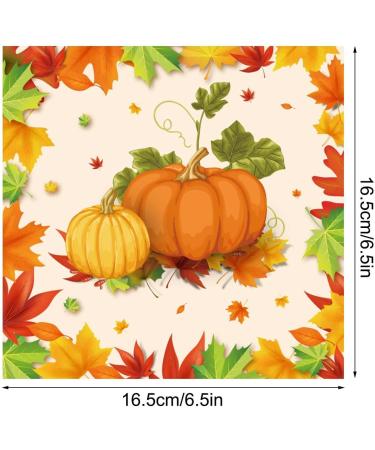 Plates | Pumpkin Maple Decorations Favors Maple Leaves Pumpkin Decor Fall Tableware Autumn Leaves Tableware Set Harvest Decoration Serve 16 Guests Tissue - Buy Online on GoSupps.com