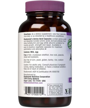 Amino Acid 750mg 120 Veg Capsules: Premium Quality Supplement - Buy Online on GoSupps.com