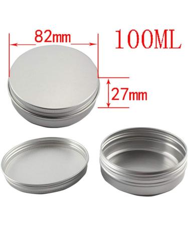 Buy Heallily 100ml Aluminum Tin Jar - Refillable Lip Balm Container | International Shipping Available - Buy Online on GoSupps.com