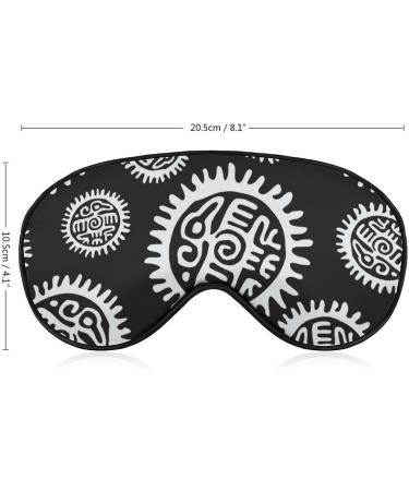 Aztec & Mayan Eagle Soft Sleep Mask - Adjustable Eye Cover for Men & Women | Effective Shading Blindfold - Buy Online on GoSupps.com