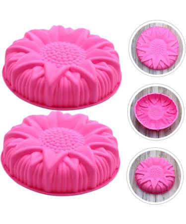 Zerodeko 2pcs Sunflower Mold Cake Pan Silicone Molds DIY Silicone Mold DIY Baking Mold Candy Accessories - Buy Online on GoSupps.com