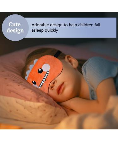 Buy Cute Cartoon Dinosaur Sleeping Mask - Soft Plush Eye Cover for Kids & Adults | Funny Travel Blindfold - Perfect Gift - Buy Online on GoSupps.com
