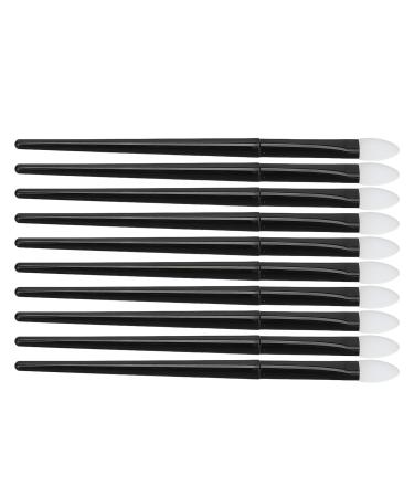 Silicone Makeup Brush Set - 10pcs Reusable Eye Shadow Brushes | Soft Long-Lasting Glitter Applicators for Liquid Eyeshadow & Lips - Buy Online on GoSupps.com