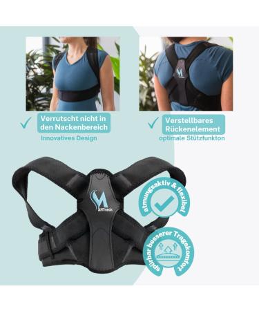 Martneck Back Straight Shoulder Belt - High-Up Correction by Orthopedic Surgeon for Men Women & Kids | Neck Shoulder & Back Support | Free App Included - Buy Online on GoSupps.com