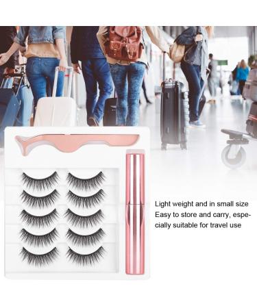 Magnetic Eyelashes Set | False Eyelashes with Magnetic Liquid & Tweezers | International Shipping - Buy Online on GoSupps.com