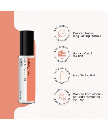 DEMETER Birthday Cake Roll On Perfume Oil Fragrance Library - Buy Online on GoSupps.com