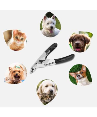 FDIT PET Nail Scissors for Dogs & Cats - Claw Clamps & Cutting Tool for Pet Grooming (Black) - Buy Online on GoSupps.com