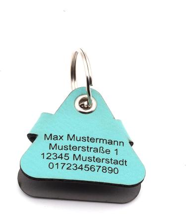 Copter Farm Dog Brand Bag | Custom Engraved Leather Dog Collar | Art & Real Leather | Turquoise Triangle Design - Buy Online on GoSupps.com