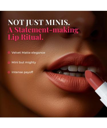 Just Herbs Ayurvedic Creamy Matte Micro Mini Lipstick Kit Lip Hydrating & Moisturizing Lipsticks for Women Suitable All Indian Tones (Pack of 16) - Buy Online on GoSupps.com