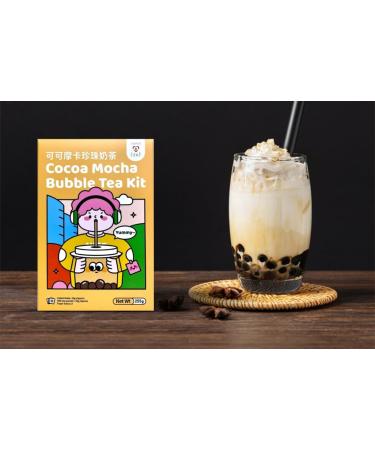 Buy Tokimeki Bubble Tea Kit 255g | Easy Home Preparation | Hot or Cold Beverage | Heartforcards Shipping Protection (Cocoa Mocha) - Buy Online on GoSupps.com