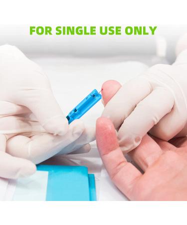 Metene Twist Top Lancets 100ct 30G - Diabetic Blood Sugar Test Lancets, Sterile & Blue - Best Value - Buy Online on GoSupps.com