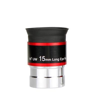 SVBONY Telescopes Eyepieces 1.25 inches Eyepiece 68 Degree Ultra Wide Angle Telescope Accessory (15mm)