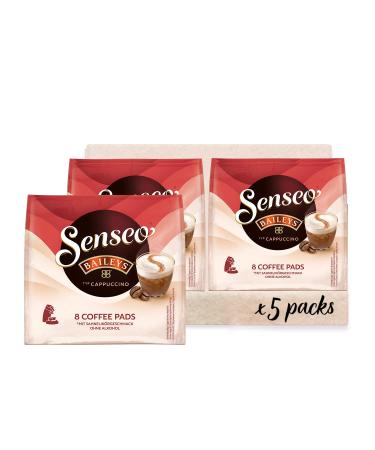 Jacobs Crema Classic Coffee Pads 180 - Utz Certified Senseo Compatible - 5-Pack Cappuccino Baileys - 460g Bundle - International Shipping - Buy Online on GoSupps.com