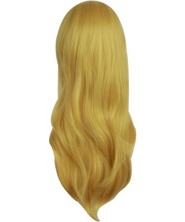 MapofBeauty 28 Long Curly Costume Cosplay Wig - Gold/Yellow - Buy Online on GoSupps.com