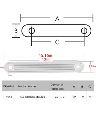 Toolopimal TSP-1 Rear Window Support Plate 15 | Durable High-Quality Auto Parts | International Shipping Available - Buy Online on GoSupps.com