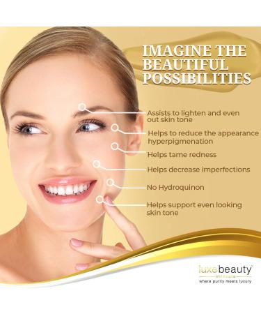 LuxeBeauty Luxe Serum - Skin Lightener & Brightener 1 fl oz (30 ml) | Radiant Skin Solution - Buy Online on GoSupps.com