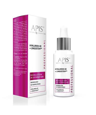 Bee APIS HYALURON 4D + LINGOSTEM TM with amino acids and macadamia nut oil revolution in hydration 30 ml