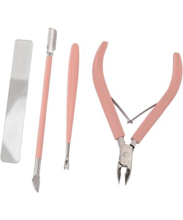 Manicure Tool Set Stainless Nail Clippers Safe for Travel (Pink) - Buy Online on GoSupps.com