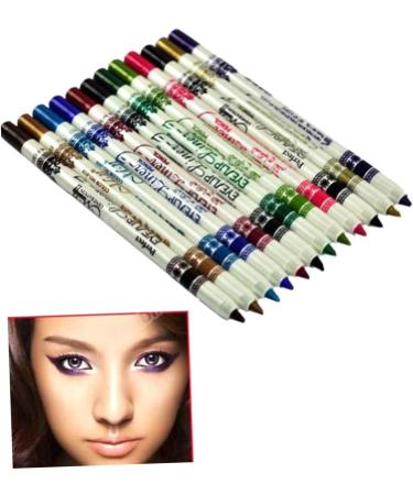 FRCOLOR Eyeliner Pencils 3Pcs 12 Flash Pack Glitter Outfit Eyebrow Pencil 12 Color Eyeliner Pencil Eye Liner Pencils Lip Pencil Cosmetic Makeup Pen Set Mediumx3pcs as shown x 3pcs - Buy Online on GoSupps.com
