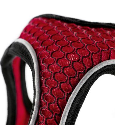 HUNTER HILO COMFORT Harness for Small Dogs - Mesh & Reflective Elements Red M | International Shipping Available - Buy Online on GoSupps.com