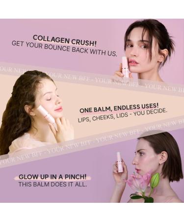 Rose Collagen Glow Multi Balm - Korean All-in-One Hydrating Balm Stick (10g) for Radiant Skin - Buy Online on GoSupps.com