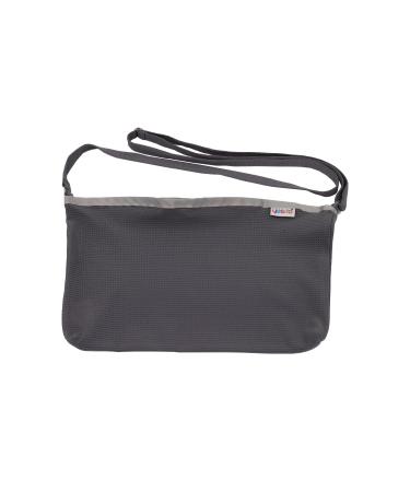 mastectomy drainage pouch and Shower Support Adjustable Comfort (Dark Grey Mesh Bag)
