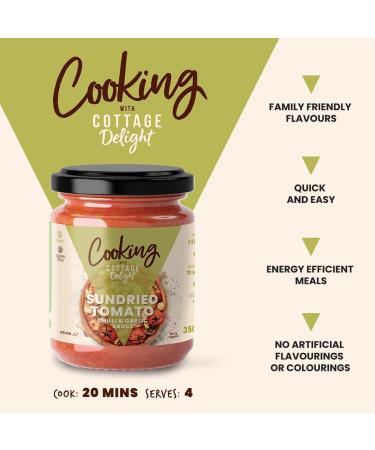 Cottage Delight - Sundried Tomato Garlic & Chilli Cooking Sauce 350 g - Buy Online on GoSupps.com