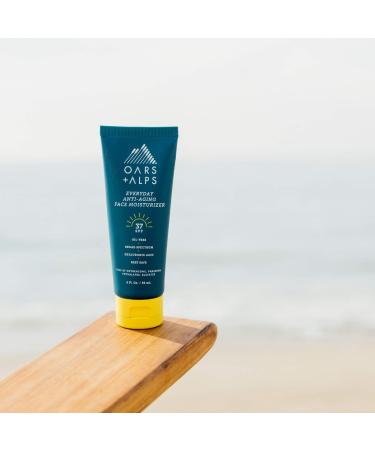 Oars + Alps Anti Aging Face Moisturizer SPF 37 | Hyaluronic Acid, Vitamin E & B5 | TSA-Friendly - 2 Oz - Buy Online on GoSupps.com