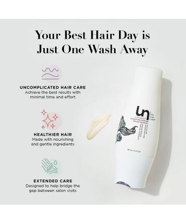 Unwash Hydrating Masque Hair Treatment - Deep Conditioning Cream Mask for Dry Damaged Hair Color-Safe Argan Oil Shine | 13.5 Fl Oz - Buy Online on GoSupps.com