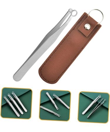 Ipetboom Round Nose Hair Clip & Stainless Steel Eyebrow Trimmer Set - Men's Grooming Tools for Hair Nose & Ear Care - Buy Online on GoSupps.com