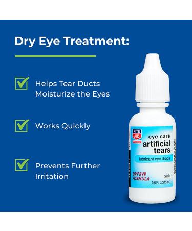 Rite Aid Pharmacy Artificial Tears Sterile 0.5 fl oz - Lubricating Eye Drops - Buy Online on GoSupps.com