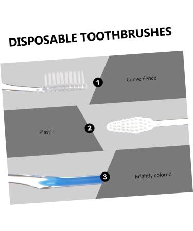 Buy Minkissy 60 Pack Disposable Travel Toothbrush - Soft Portable Camping Toothbrushes for Toddlers & Adults - Ideal Manual Toilet Items for Easy Oral Care - Buy Online on GoSupps.com