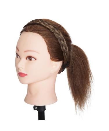Buy S-Noilite Fashion Hair Extensions - Braided Headband for Women & Girls | Thick & Chunky Hair Braid Accessory in Dark Brown Mix Sandy Brown - Buy Online on GoSupps.com
