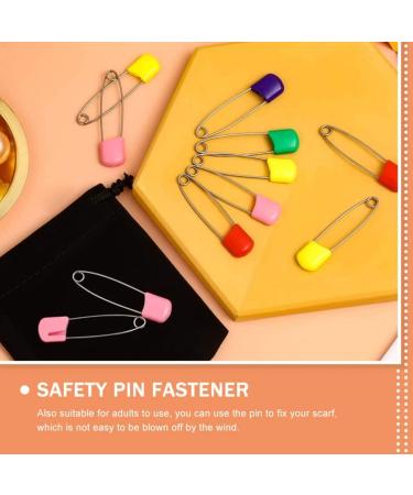 SAFIGLE Large Safety Pin Fastener 100pcs Baby Safety Baby Diaper Baby Bibs Cloth Plastic Head Baby with Safe Locking Closures Nappy Pin Baby Bibs 2.16X0.43X0.2in/Each One Baby Nappies - Buy Online on GoSupps.com