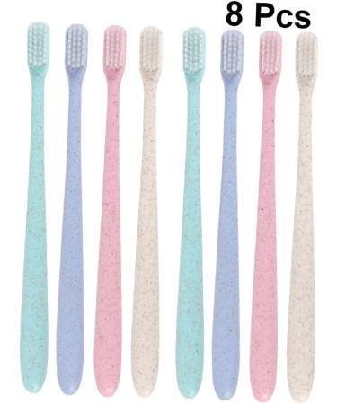 Partykindom 4 Boxes of 8 Travel Toothbrushes - Portable Dental Care Brushes for Camping & Travel - Buy Online on GoSupps.com