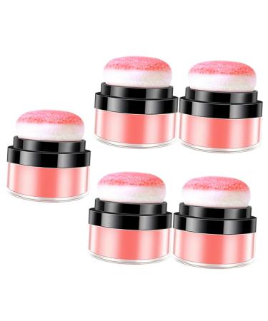 FOMIYES 5pcs Oil Control Cushion Blush Powder Blush Makeup Blush Cushion Makeup Blush Powder Rosy Plastic