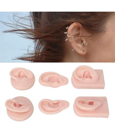Silicone Ear Model Set: 3 Pairs Soft & Flexible Human Ear Simulation for Piercing & Medical Training (Light Skin Color) - Buy Online on GoSupps.com
