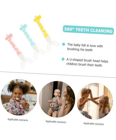 Marmerdo 3-Piece Cartoon Children's Toothbrush Set | Fun & Effective Kids' Oral Care - Buy Online on GoSupps.com