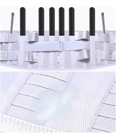 Ammfit XXL Lumbar Support Belt | Adjustable Back Support for Herniated Disc Sciatica & Scoliosis - Curved Aluminum Strips - Buy Online on GoSupps.com