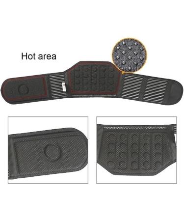Wgust Self-Heated Back Support | Adjustable Pain Relief for Sciatica Herniated Disc & More | XL Black Lumbar Belt - Buy Online on GoSupps.com