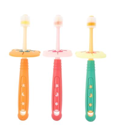 Goohochy 3st toothbrush baby toothbrush baby brush made of silicone tooth cleaning brush cheetopia for babies teeth clean soft fur detergent toddler nano material