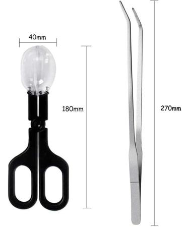 ABMRO Reptile Feeding Tool Cleaning Clamp and Long Feeding Tweezers for Hamsters Insects Turtle Snake Spider Frog Gecko Chameleon and Other Small Animals - Buy Online on GoSupps.com