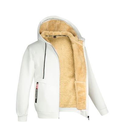 Hanxiulin coat plush jacket hoodie jacket oversize winter coat ceiling hoodie men oversize winter color variants transition jacket men trench coat fall jacket autumn coat fluffy jacket white xxl