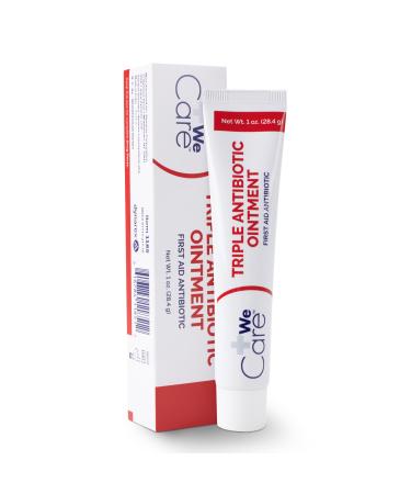 1 Oz Triple Antibiotic Ointment Tube | First Aid for Minor Cuts Scrapes & Burns to Help Prevent Infection | Promote Skin Healing