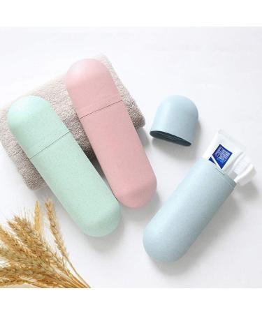 Hovico Portable Travel Toothbrush Box Case - Pink | Toothbrush Holder & Organizer for Camping, Hiking | Protect Storage Box - Buy Online on GoSupps.com