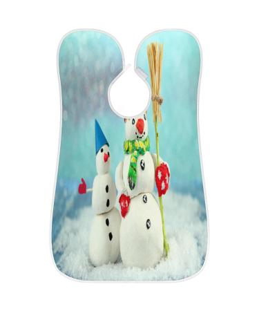 Funny Christmas Snowmen Beard Bib Apron | Waterproof Grooming Cloth for Men - Ideal Gift for Shaving & Trimming - Buy Online on GoSupps.com