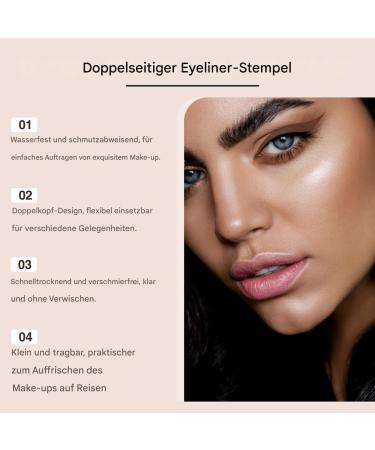  Goowafur Eye Corner Stamp - 2-Point Stamp - For Makeup Application - Precise Stencil Creamy Gel - Quick-Drying Cosmetic - Buy Online on GoSupps.com