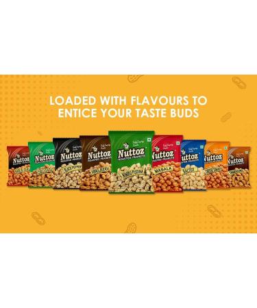 Nuttoz Roasted Salted Peanuts 160g (Pack of 6) - Buy Online on GoSupps.com