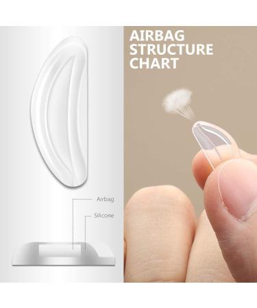 10 Pairs Adhesive Soft Silicone Air Chamber Eyeglass Nose Pads  Comfortable Air Bag Nosepads for Eyeglasses Glasses Sunglasses  2mm Clear - Buy Online on GoSupps.com